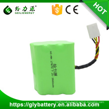 Custom wholesale 3500mah 7.2 volt ni-mh rechargeable battery pack for vacuum cleaner